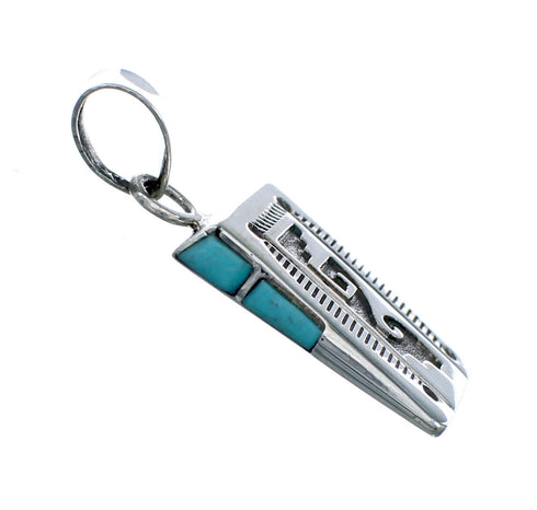 Navajo Turquoise Sterling Silver Pendant NX11690